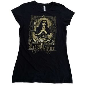 Lil Wayne Tha Carter lll Y2k T Shirt Women Black Medium AAA Alstyle Cotton